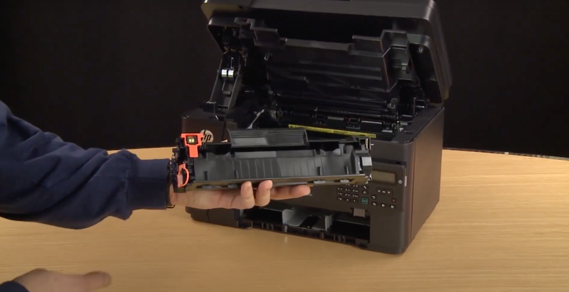 Bảng điều khiển trực quan của máy in HP LaserJet Pro MFP M125a