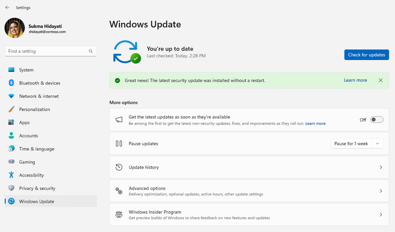 Cập nhật Windows và driver mới nhất