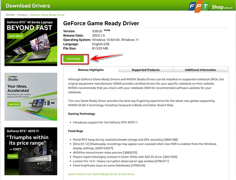 Cách cập nhật drivers NVIDIA - 01