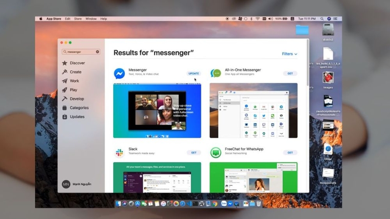 Cách cập nhật Messenger 5