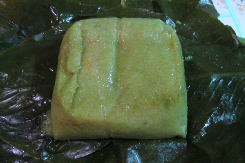 Cách cắt bánh chưng 2