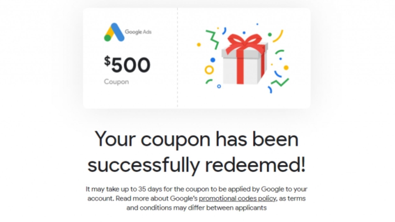 Lưu ý khi sử dụng mã khuyến mãi Google Ads