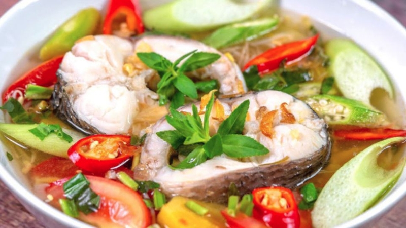 Cá basa nấu canh