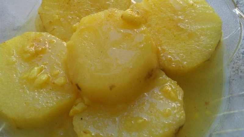 Củ mài kho nghệ