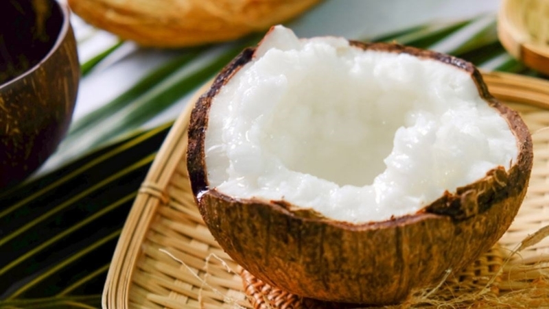 cách chế biến dừa sáp 2