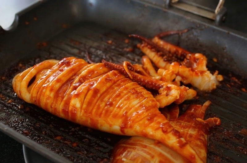 cách chế biến mực 4