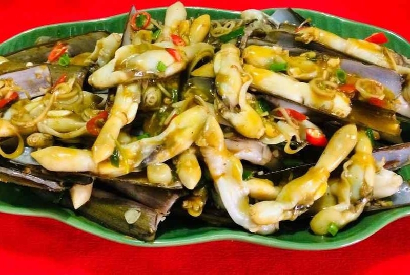 Cách chế biến ốc móng tay xào sả ớt