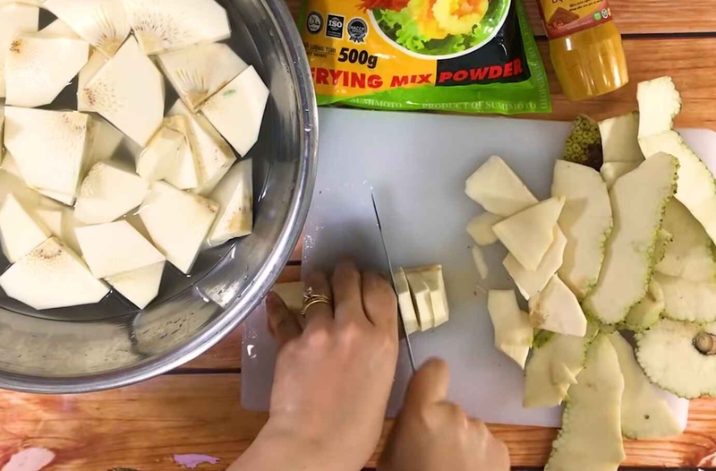 cách chế biến quả sake chiên 8
