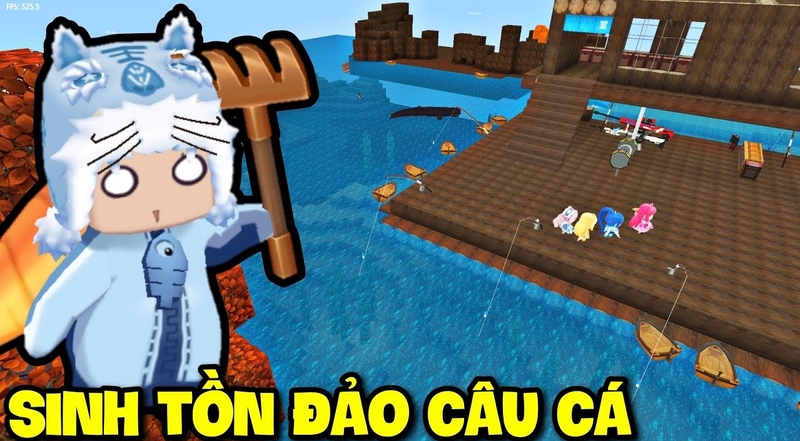 Cách chế tạo cần câu trong Mini World 1