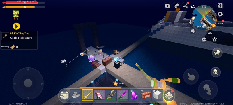 Cách chế tạo cần câu trong Mini World 2