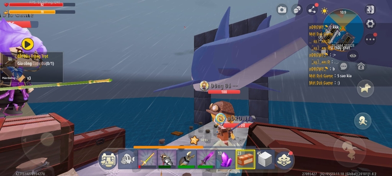 Cách chế tạo cần câu trong Mini World 4