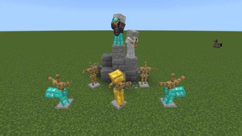 cách chế tạo giá để giáp trong minecraft hình 6