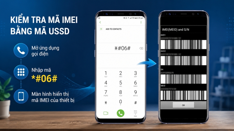 Kiểm tra bằng mã USSD