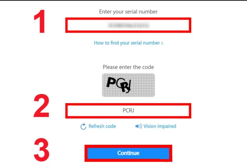 Check IMEI iPhone trên trang chính thức của Apple