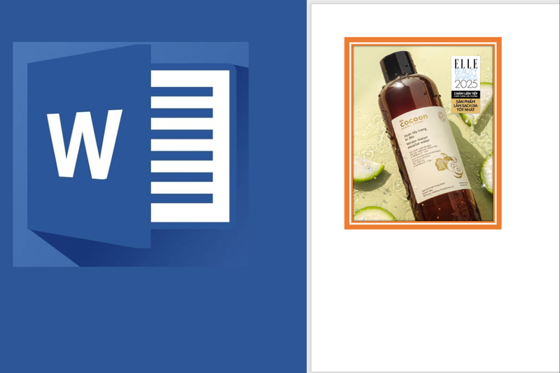 Cách chèn đường viền hình ảnh trong Word (1)