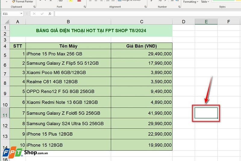 Cách chèn ảnh vào Excel - Ảnh 03