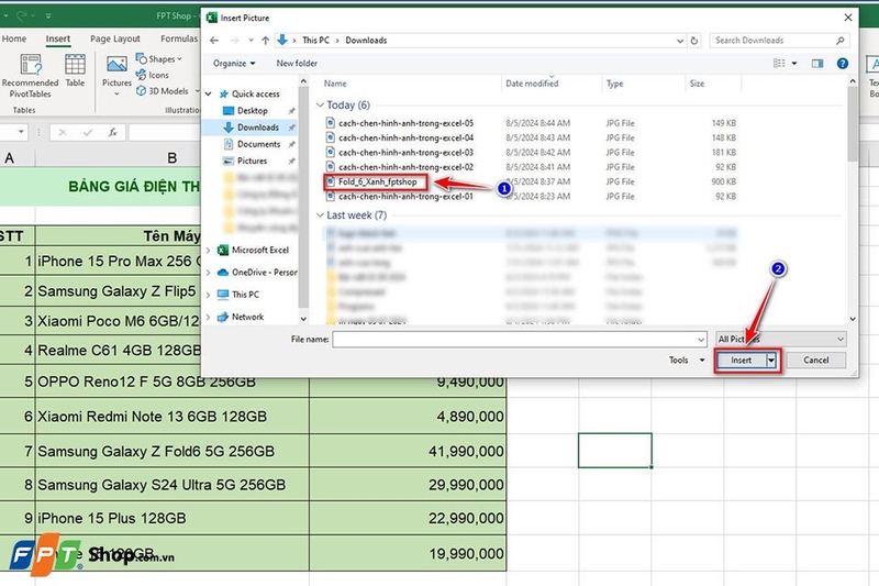 Cách chèn ảnh vào Excel - Ảnh 06