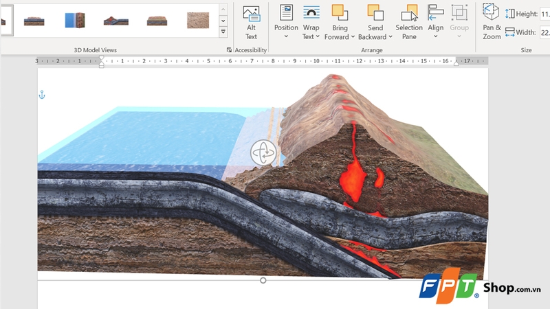 Cân nhắc sử dụng mô hình 3D trong Word sao cho phù hợp