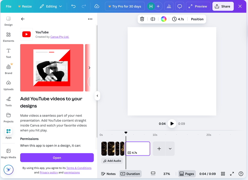 cách chèn video vào canva - Hình 4
