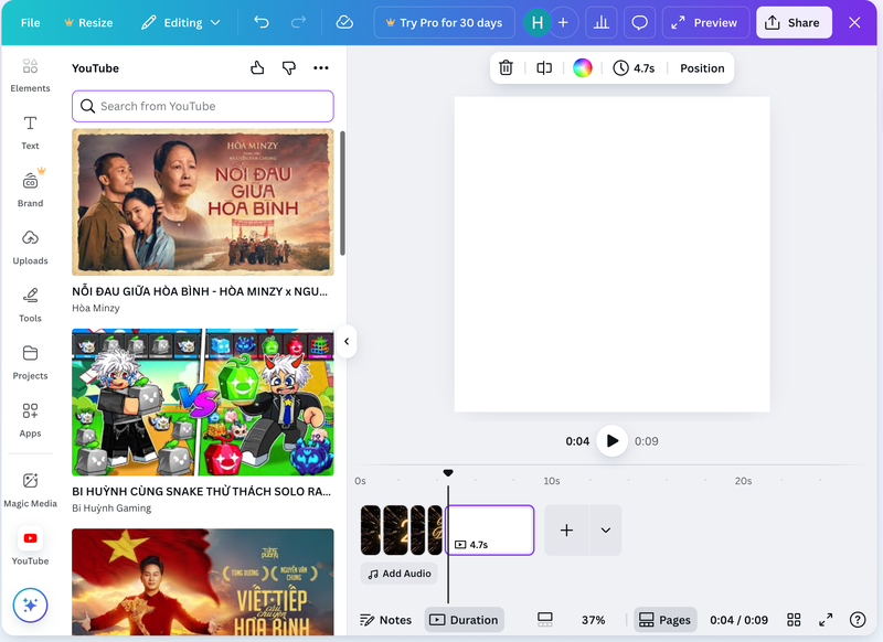 cách chèn video vào canva - Hình 5