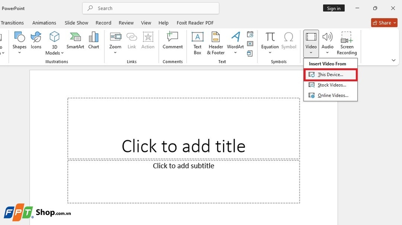 cách chèn video Youtube vào Powerpoint 8