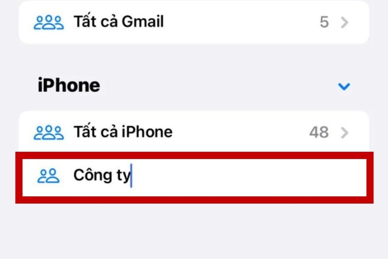 Cách chia nhóm danh bạ trên iPhone (ảnh 5)