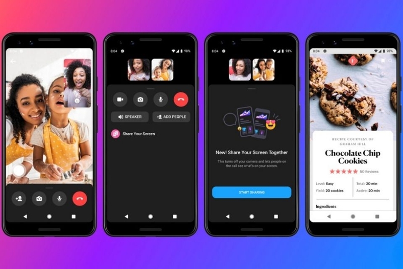 Tính năng chia sẻ được tích hợp ngay trong nền tảng gọi video