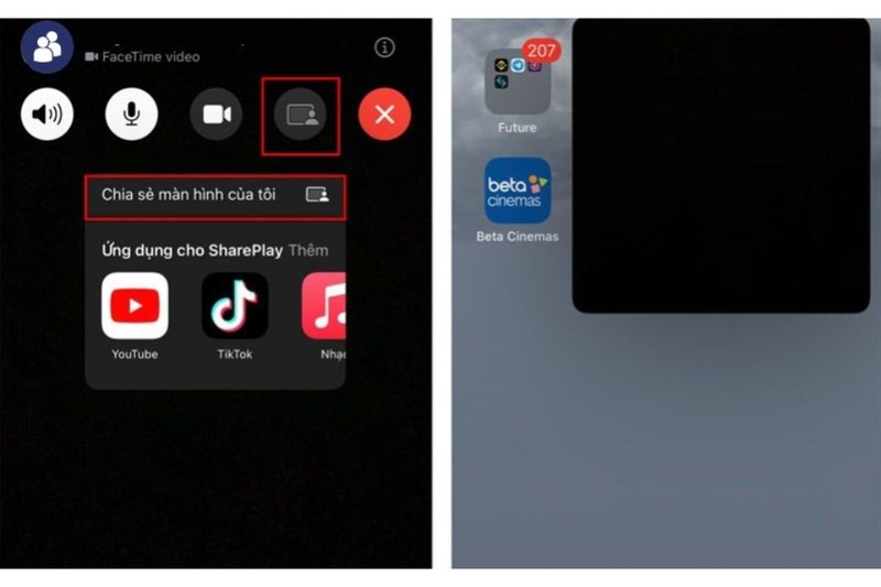 Cách chia sẻ màn hình iPhone qua FaceTime (ảnh 2)