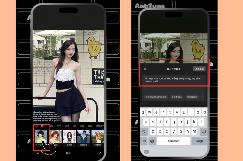 Cách chỉnh ảnh Xingtu trend cô dâu chú rể (5)