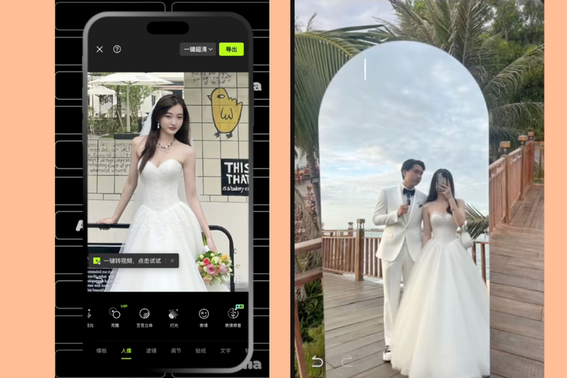 Cách chỉnh ảnh Xingtu trend cô dâu chú rể (6)