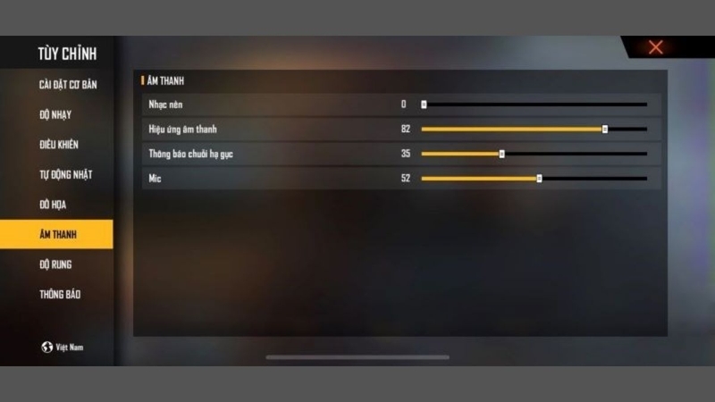 Tối ưu hóa Âm thanh (Sound)