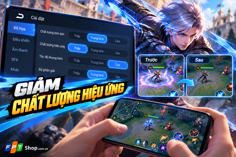 cách chỉnh setting Liên Quân mượt 3