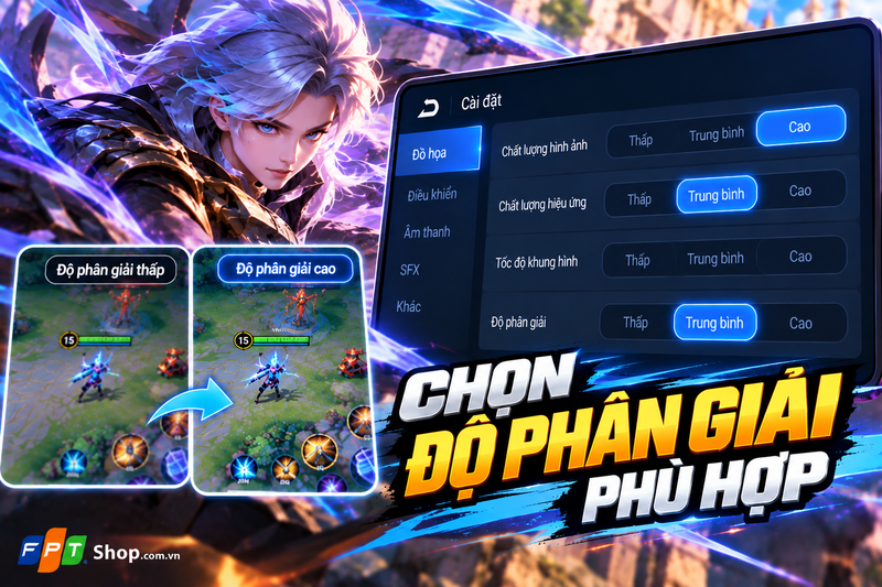 cách chỉnh setting Liên Quân mượt 4