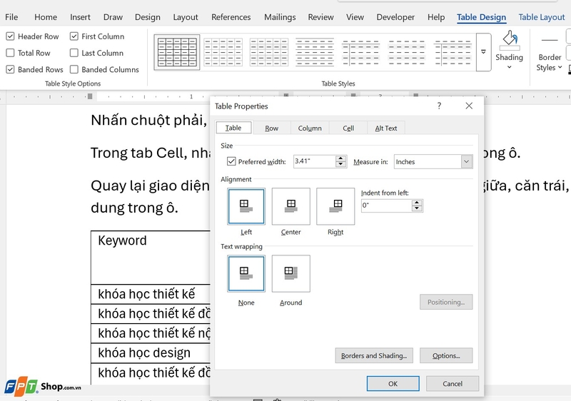 Cách chỉnh thẳng hàng trong Word 2010 ảnh 8
