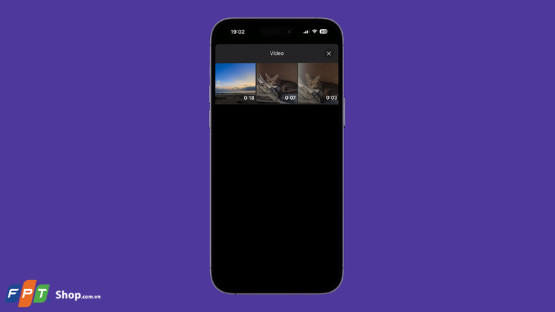 Nhập video time-lapse mà bạn đã quay vào dự án