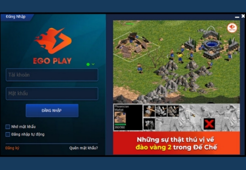 Cách chơi Đế Chế online trên Ego Play chi tiết