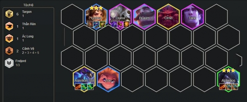 cách chơi đội hình Aphelios Targon DTCL mùa 16 hình 4