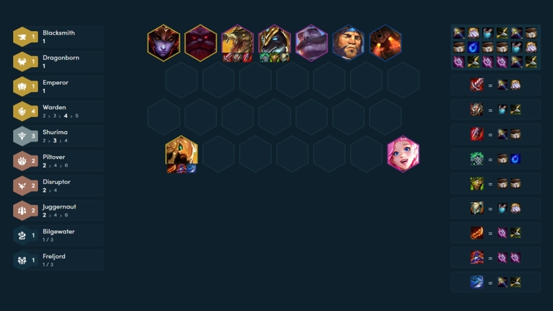 Các tướng trong đội hình