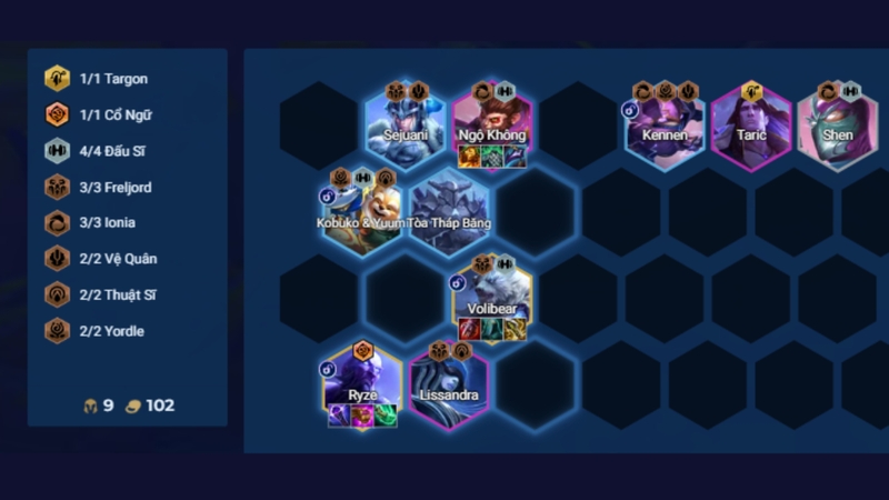 Giai đoạn cuối game với Ryze chủ lực