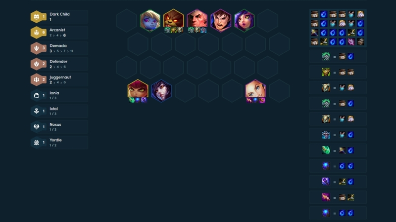 Các tướng trong đội hình