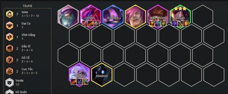 Cách chơi đội hình Yasuo Yone Ionia DTCL mùa 16 2