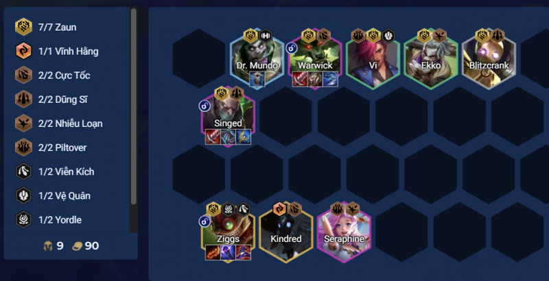 cách chơi đội hình Zaun DTCL Mùa 16 7