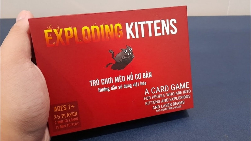 Mèo Nổ (Exploding Kittens) là trò chơi thuộc thể loại Board Game