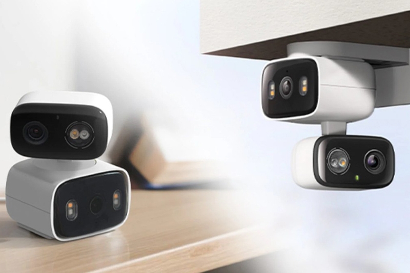 Camera quay ngang gần 360 độ giúp mở rộng phạm vi quan sát trong phòng