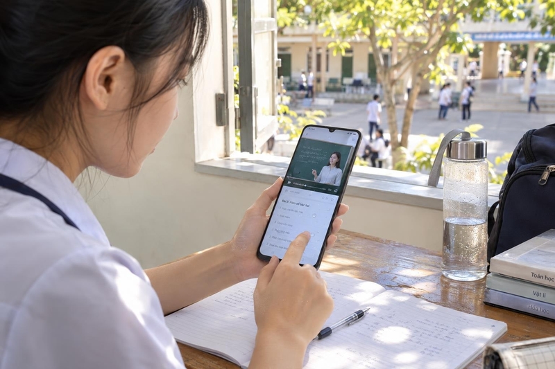 Nên ưu tiên những máy có không gian hiển thị từ 6.5 inch trở lên để học trực tuyến thuận tiện hơn