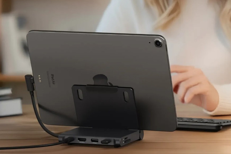 Hub USB-C từ 3 đến 5 cổng phù hợp với nhu cầu kết nối bàn phím, chuột và các phụ kiện cơ bản