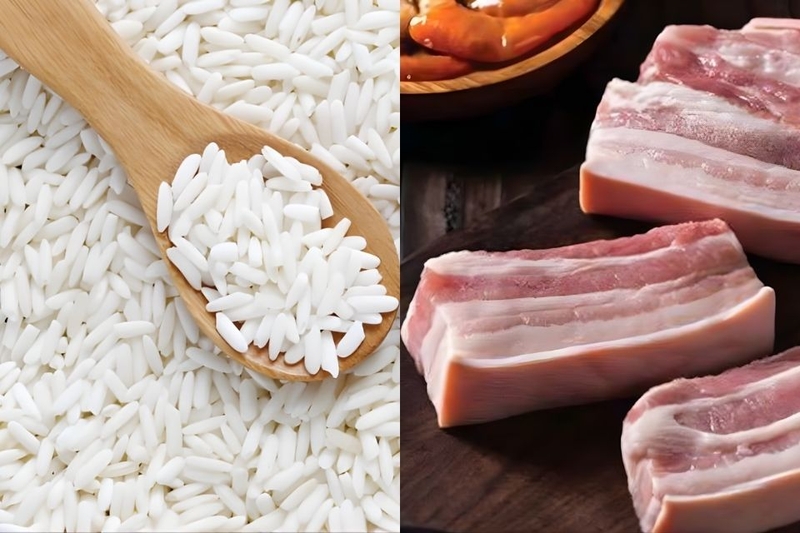 cách chọn nếp và thịt ba rọi