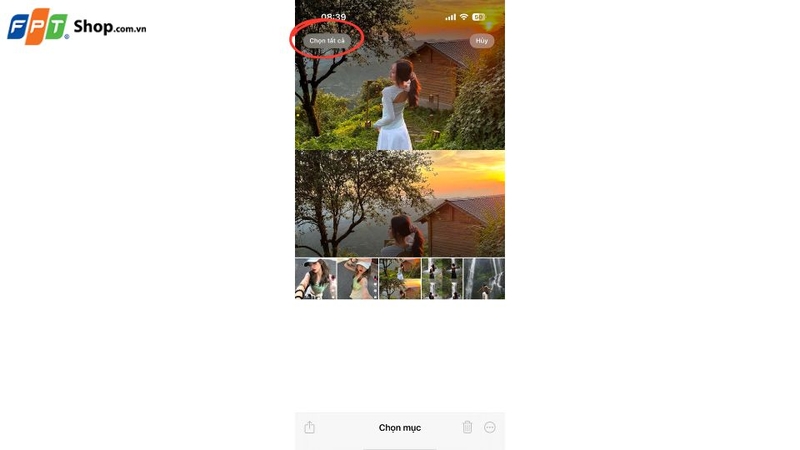 cách chọn tất cả ảnh trên iPhone 4