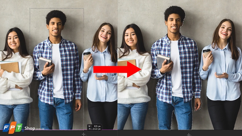 Sử dụng tính năng Object Selection Tool bước 3