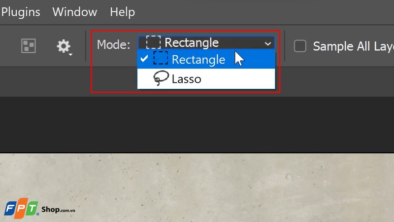 Sử dụng tính năng Object Selection Tool bước 2